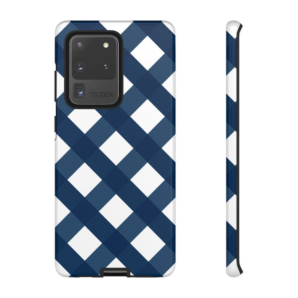 TOUGH Cases Pretty Printing X Beautycounter Limited Edition Case Gingham Plaid Navy