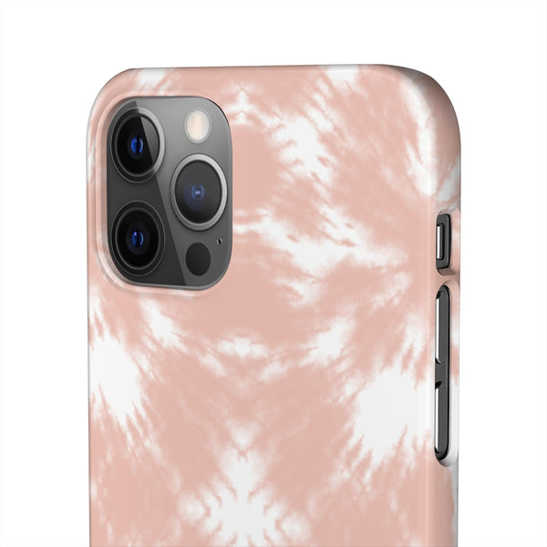 Tie Dye Shibori Blush + White Phone Case