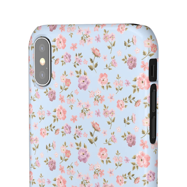 Loveshackfancy Shabby Chic Ditsy Floral Blue Phone Case