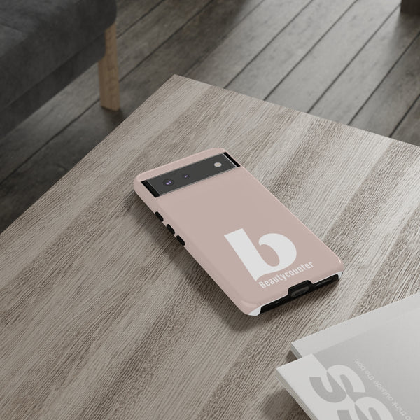 TOUGH Version Pretty Printing X Beautycounter Limited Edition Case Blush with White logo