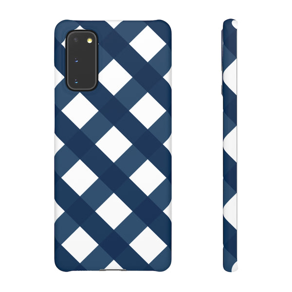 SLEEK Version Pretty Printing x Beautycounter Classic Navy Gingham Phone Case