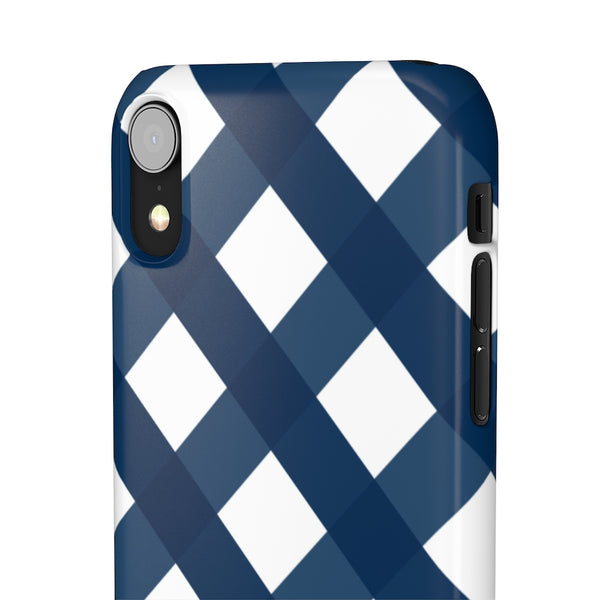 SLEEK Version Pretty Printing x Beautycounter Classic Navy Gingham Phone Case