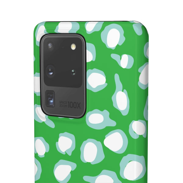 Chic Spots Green + Aqua Phone Case