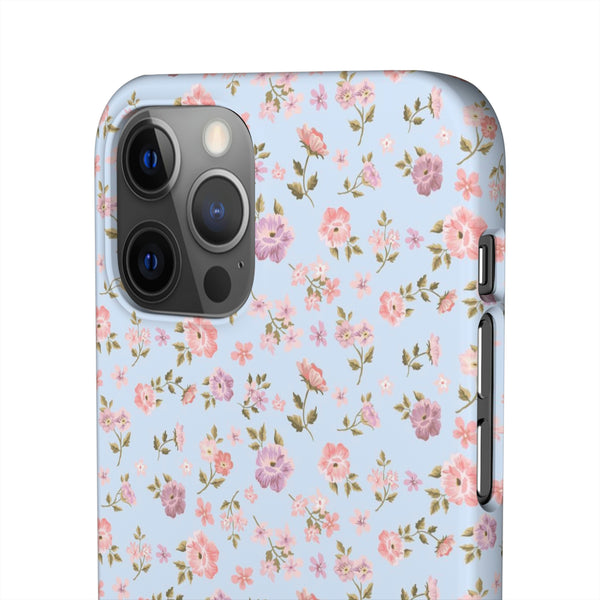 Loveshackfancy Shabby Chic Ditsy Floral Blue Phone Case