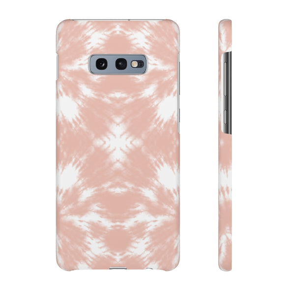 Tie Dye Shibori Blush + White Phone Case