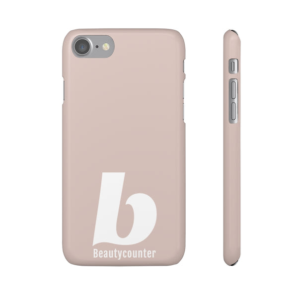 SLEEK Version Pretty Printing X Beautycounter Phone Case Blush`with White Logo