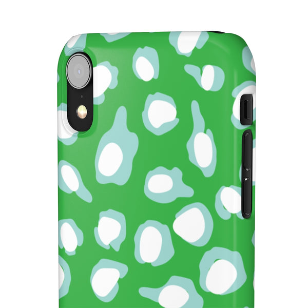 Chic Spots Green + Aqua Phone Case