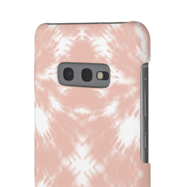 Tie Dye Shibori Blush + White Phone Case