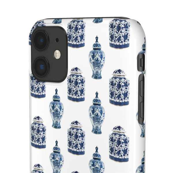 Chinoiserie Chic Blue and White Vase Preppy Phone Case