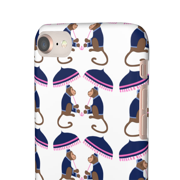 Monkey See Monkey Do Navy Phone Case