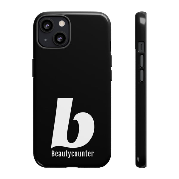 TOUGH Version Pretty Printing X Beautycounter Limited Edition Case Black with White logo