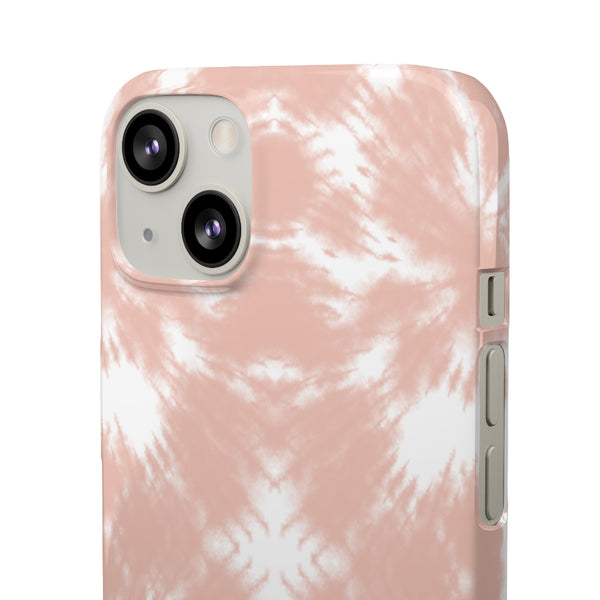 Tie Dye Shibori Blush + White Phone Case