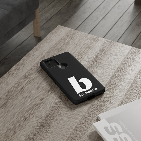 TOUGH Version Pretty Printing X Beautycounter Limited Edition Case Black with White logo