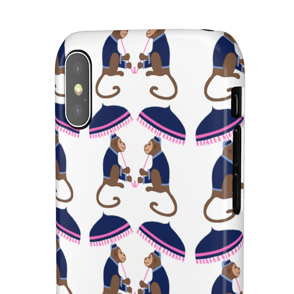 Monkey See Monkey Do Navy Phone Case