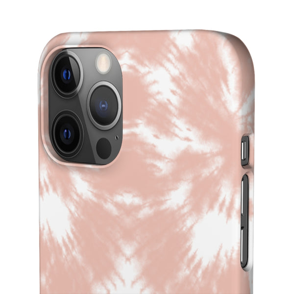 Tie Dye Shibori Blush + White Phone Case