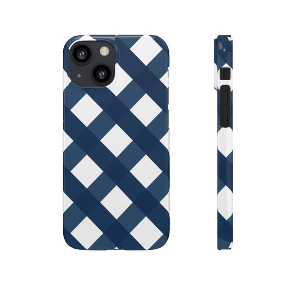 SLEEK Version Pretty Printing x Beautycounter Classic Navy Gingham Phone Case