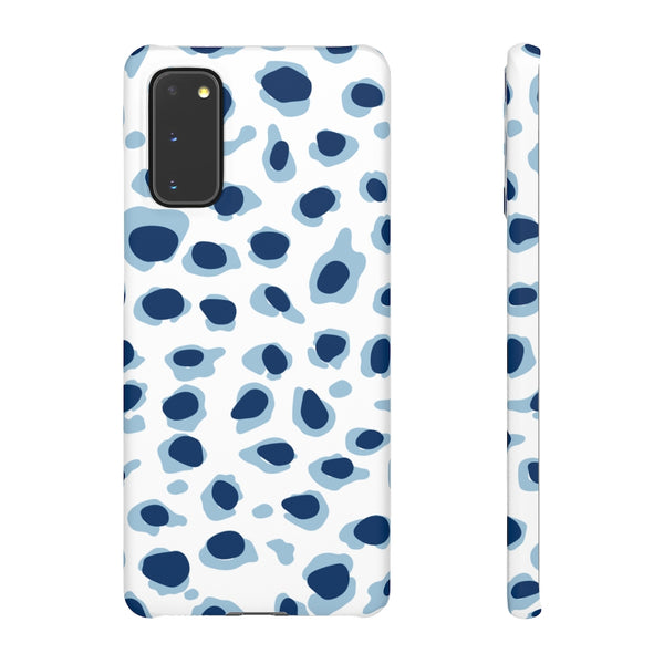 Preppy Leopard Blue + Navy Phone Case