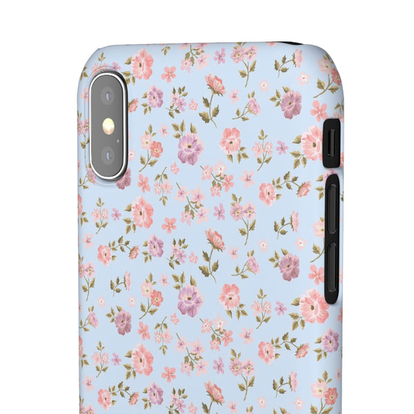 Loveshackfancy Shabby Chic Ditsy Floral Blue Phone Case