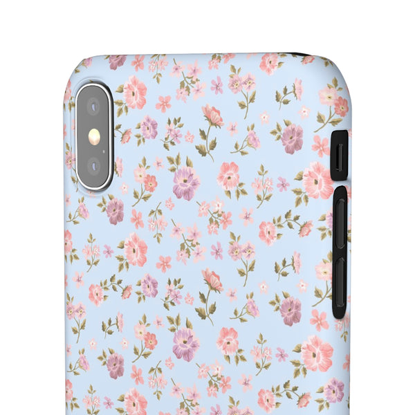 Loveshackfancy Shabby Chic Ditsy Floral Blue Phone Case