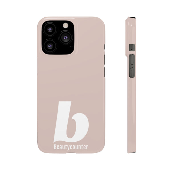 SLEEK Version Pretty Printing X Beautycounter Phone Case Blush`with White Logo