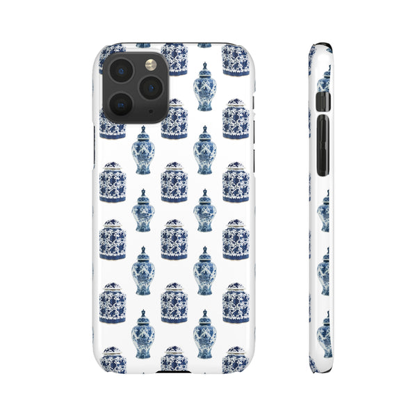 Chinoiserie Chic Blue and White Vase Preppy Phone Case