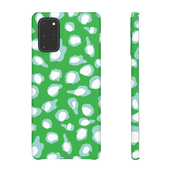 Chic Spots Green + Aqua Phone Case