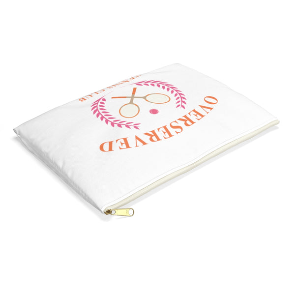 Overserved Tennis Club Zip Accessory Pouch - Available for your town or Club please email us