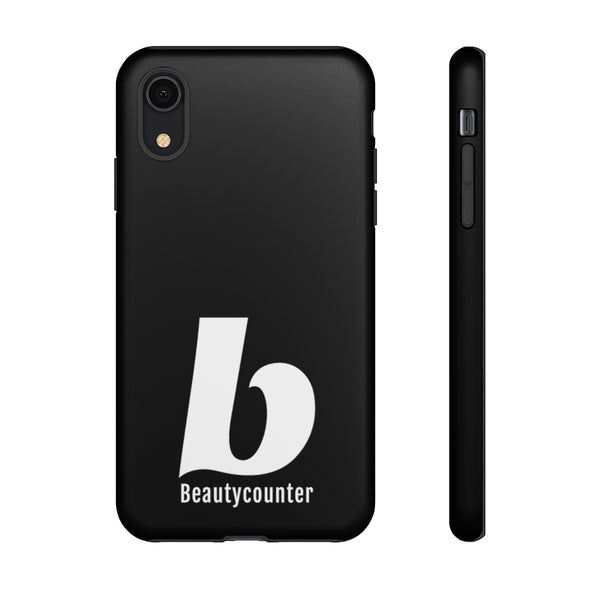 TOUGH Version Pretty Printing X Beautycounter Limited Edition Case Black with White logo