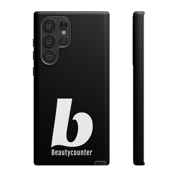 TOUGH Version Pretty Printing X Beautycounter Limited Edition Case Black with White logo