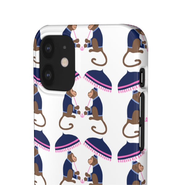 Monkey See Monkey Do Navy Phone Case