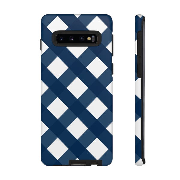 TOUGH Version Pretty Printing X Beautycounter Limited Edition Case Gingham Navy + White
