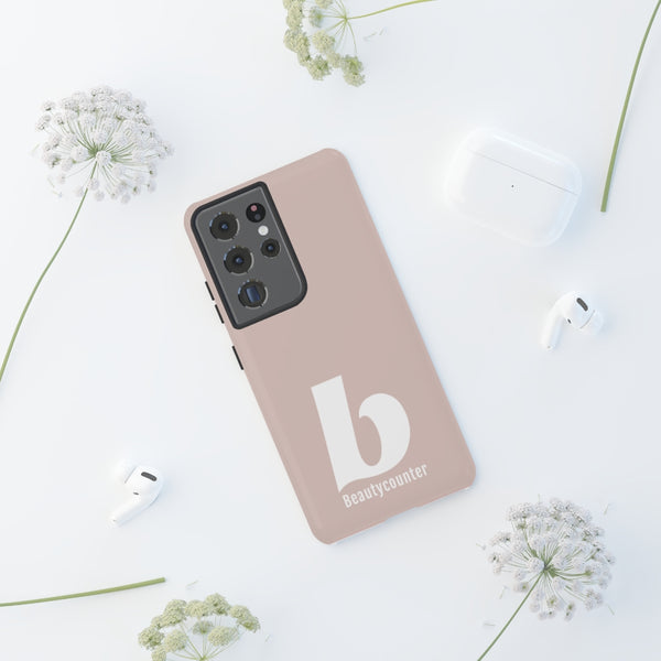 TOUGH Version Pretty Printing X Beautycounter Limited Edition Case Blush with White logo