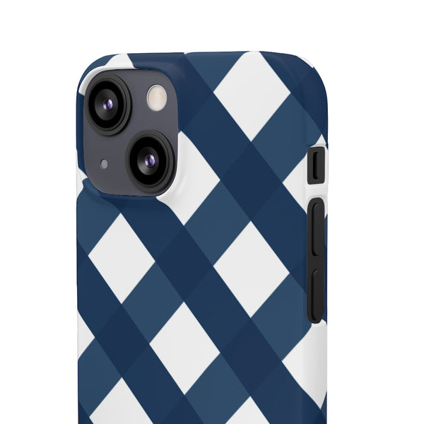 SLEEK Version Pretty Printing x Beautycounter Classic Navy Gingham Phone Case
