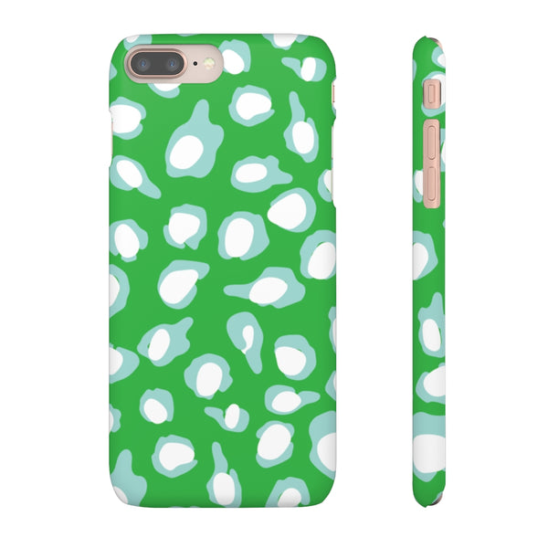 Chic Spots Green + Aqua Phone Case