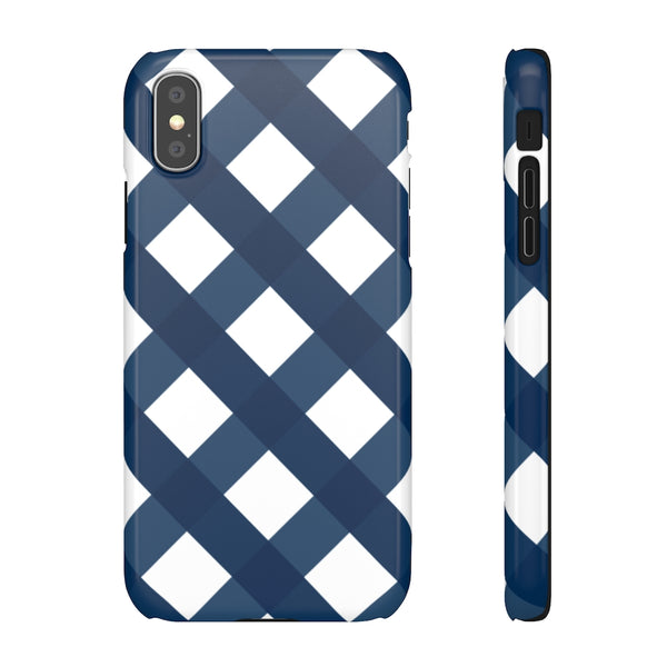SLEEK Version Pretty Printing x Beautycounter Classic Navy Gingham Phone Case