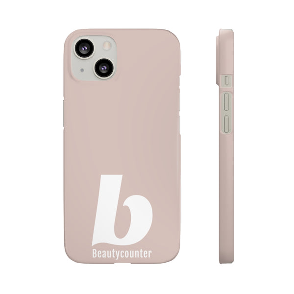 SLEEK Version Pretty Printing X Beautycounter Phone Case Blush`with White Logo