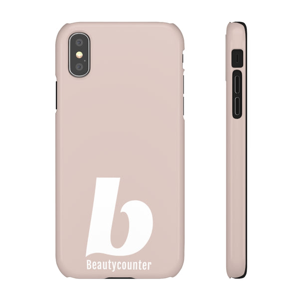 SLEEK Version Pretty Printing X Beautycounter Phone Case Blush`with White Logo