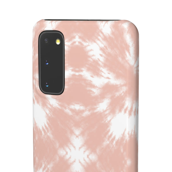 Tie Dye Shibori Blush + White Phone Case