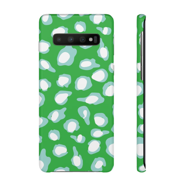 Chic Spots Green + Aqua Phone Case