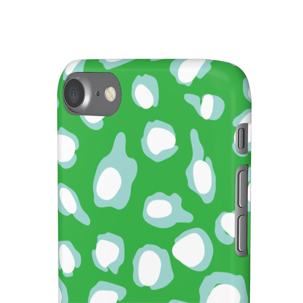 Chic Spots Green + Aqua Phone Case