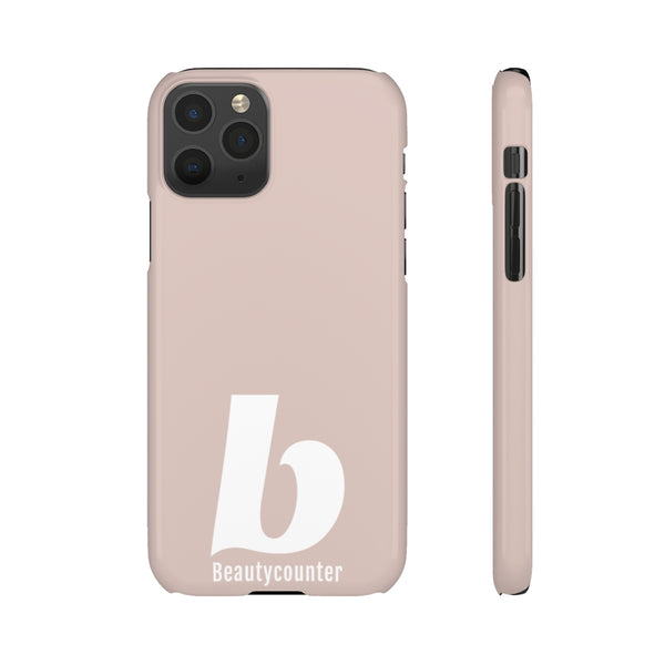 SLEEK Version Pretty Printing X Beautycounter Phone Case Blush`with White Logo