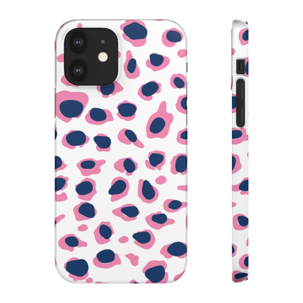 Preppy Leopard Pink + Navy Phone Case prettyprinting.com Preppy Leopard Pink + Navy Phone Case prettyprinting.com