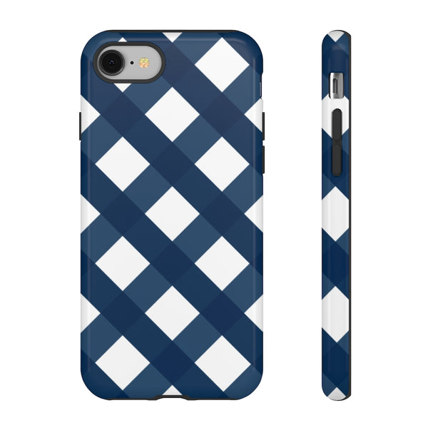 TOUGH Cases Pretty Printing X Beautycounter Limited Edition Case Gingham Plaid Navy