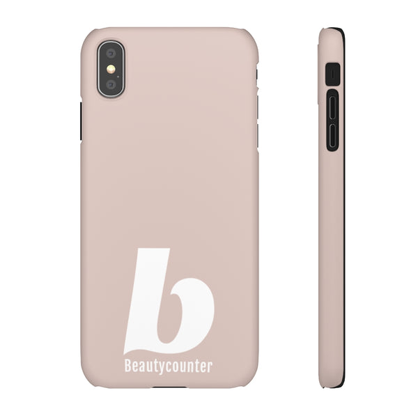 SLEEK Version Pretty Printing X Beautycounter Phone Case Blush`with White Logo