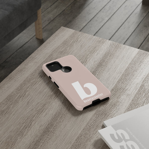 TOUGH Version Pretty Printing X Beautycounter Limited Edition Case Blush with White logo