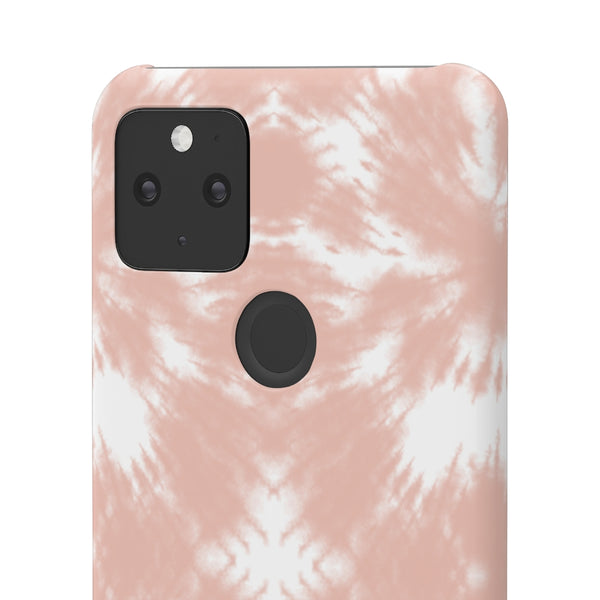 Tie Dye Shibori Blush + White Phone Case