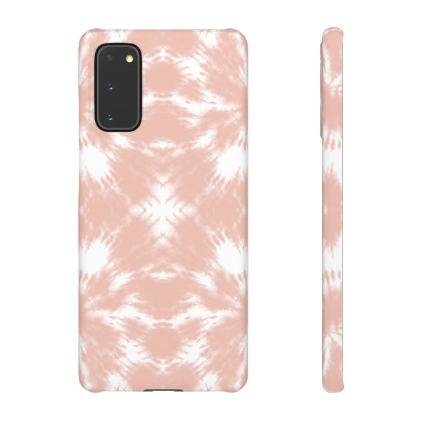 Tie Dye Shibori Blush + White Phone Case