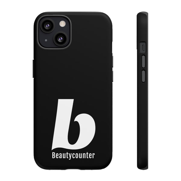 TOUGH Version Pretty Printing X Beautycounter Limited Edition Case Black with White logo