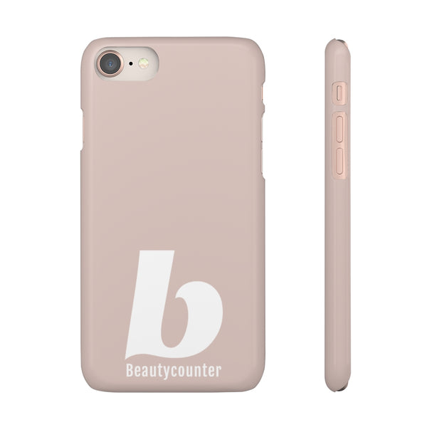 SLEEK Version Pretty Printing X Beautycounter Phone Case Blush`with White Logo