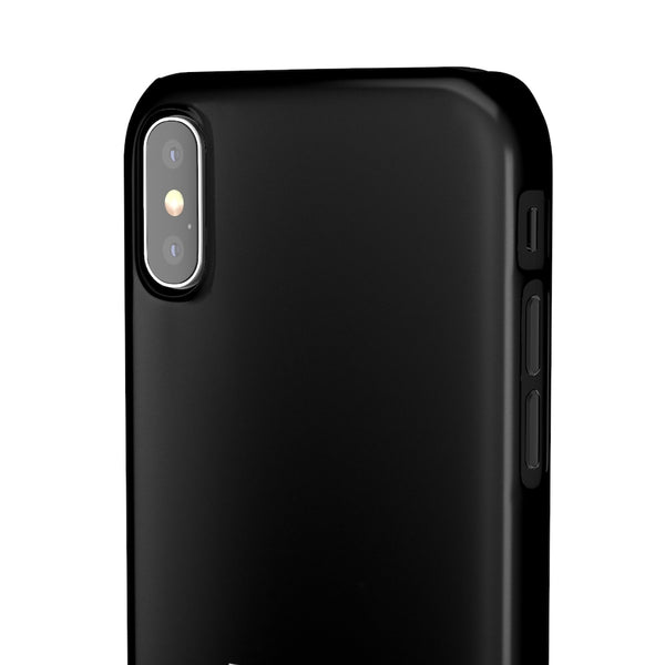SLEEK Version Pretty Printing X Beautycounter Phone Case Black with White Logo